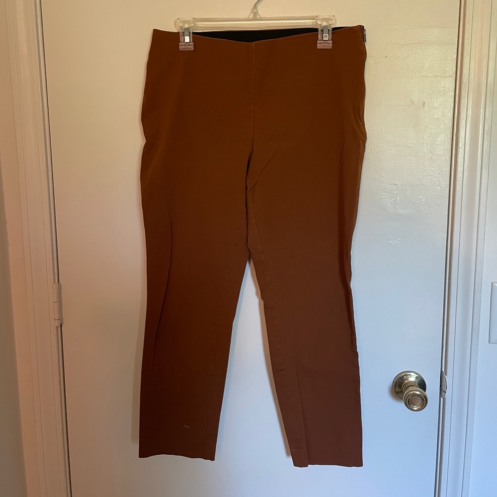 Rust High Waisted Ankle Pants